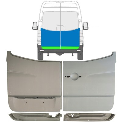 Galinių durų dalis už Volkswagen Crafter 2005-2017 / Rinkinys 14487