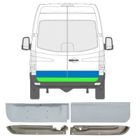 Galinių durų dalis už Mercedes Sprinter 2006-2018 / Kairė + Dešinė / Rinkinys 6050