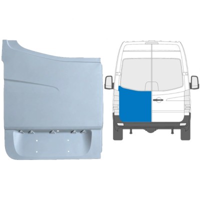 Galinių durų aukšta dalis už Volkswagen Crafter 2005-2017 / Kairė 13506