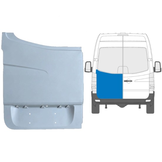 Galinių durų aukšta dalis už Volkswagen Crafter 2005-2017 / Kairė 13506