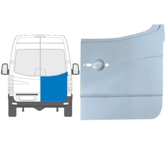 Galinių durų aukšta dalis už Mercedes Sprinter 2006-2018 / Dešinė 6053