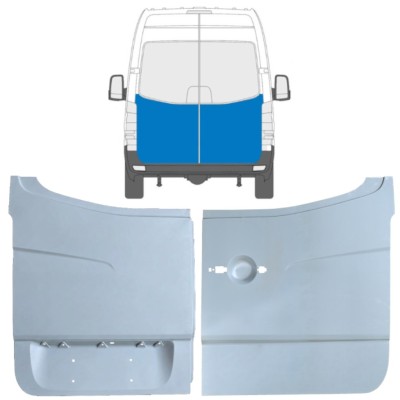 Galinių durų dalis už Mercedes Sprinter 2006-2018 / Kairė + Dešinė / Rinkinys 10519
