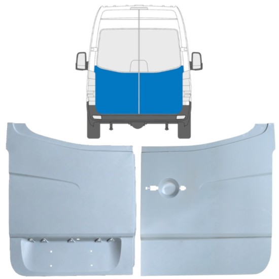 Galinių durų dalis už Volkswagen Crafter 2005-2017 / Kairė + Dešinė / Rinkinys 14129