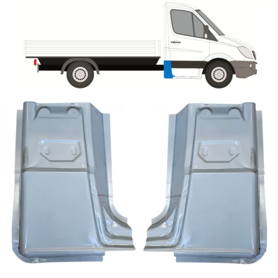 Galinis kampas už Mercedes Sprinter 2006-2018 / Kairė + Dešinė / Rinkinys 15071 Galinis kampas už Mercedes Sprinter 2006-2018 / Kairė + Dešinė / Rinkinys 15071