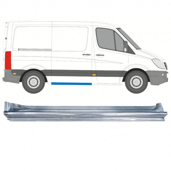 Slenkstis apatinė durų slankiojančių už Mercedes Sprinter 2006- / SWB / Dešinė 12796