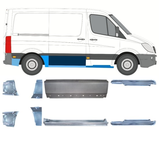 Remonto komplektas už Mercedes Sprinter 2006-2013 / Kairė + Dešinė / 15591
