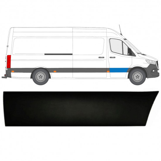 Priekinių durų Sparno juosta už Mercedes Sprinter 2018- / Dešinė 12926