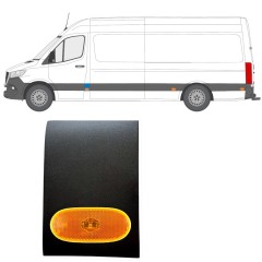 Sparno juosta priekinio statramsčio su lempa už Mercedes Sprinter 2018- / Kairė / Rinkinys 12963