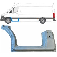 Slenkstis apatinė + priekinė arka už Mercedes Sprinter 2018- / Kairė 17091