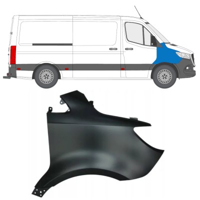 Priekinis sparnas už Mercedes Sprinter 2018- / Dešinė 14939