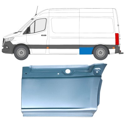 Galinės arkos apatinė dalis už Mercedes Sprinter 2018- / Kairė 14550