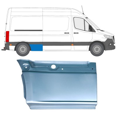 Galinės arkos apatinė dalis už Mercedes Sprinter 2018- / Dešinė 14549