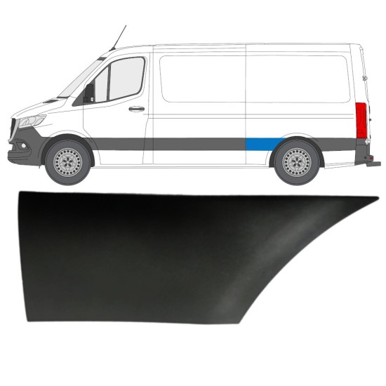 Sparno juosta galinio sparno už Mercedes Sprinter 2018- / Kairė 16649