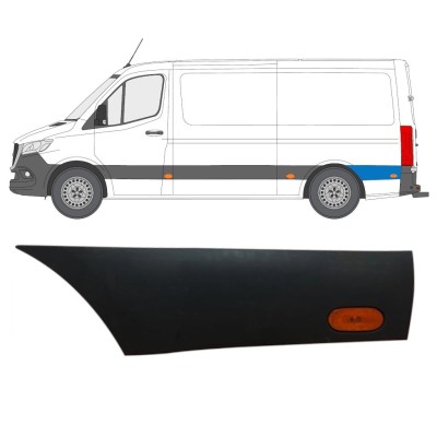 Sparno juosta galinio sparno už rato su lempa už Mercedes Sprinter 2018- / Kairė / Rinkinys 16647