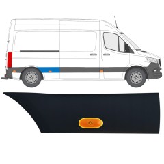 Sparno juosta galinio sparno su lempa už Mercedes Sprinter 2018- / Dešinė / Rinkinys 12968