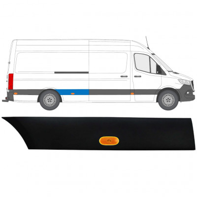 Sparno juosta galinio sparno su lempa už Mercedes Sprinter 2018- / Dešinė / Rinkinys 12964