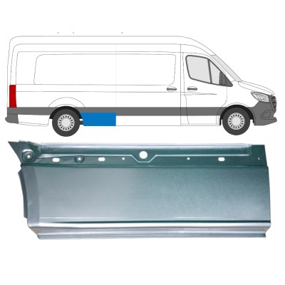 Galinės arkos apatinė dalis už Mercedes Sprinter 2018- / Dešinė 14551