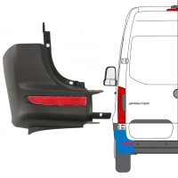 Galinio bamperio kampas + atspindinti lempa už Mercedes Sprinter 2018- / Kairė / Rinkinys 14950