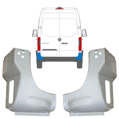 Galinis kampas už Mercedes Sprinter 2018- / Kairė + Dešinė / Rinkinys 14653