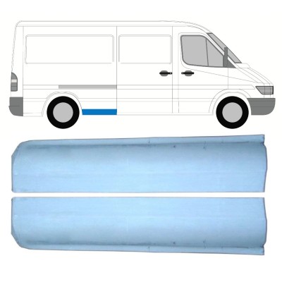 Galinės arkos priekinė dalis už Mercedes Sprinter 1995-2006 / Kairė + Dešinė / Rinkinys 9861