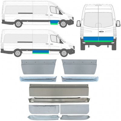 Durų vidinė + išorinė dalis už Mercedes Sprinter 2006 -  / Rinkinys 11318