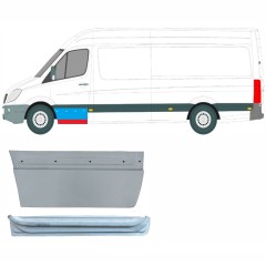 Priekinių durų vidinė + išorinė dalis už Mercedes Sprinter 2006-2018 / Kairė / Rinkinys 9624