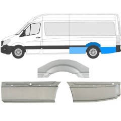 Galinė arka už Mercedes Sprinter 2006-2018 / Kairė / Rinkinys 8718