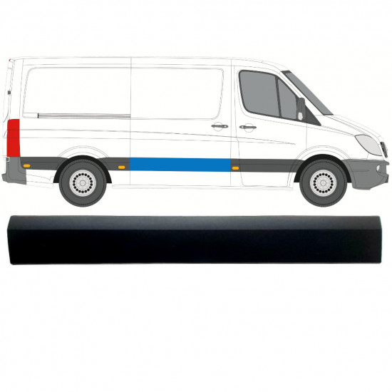 Stumdomų durų Sparno juosta už Mercedes Sprinter 2006- / Dešinė 7994