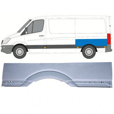 Galinė arka didelė už Volkswagen Crafter 2005-2017 / Kairė 15510