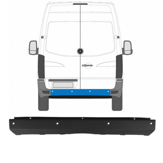 Galinis bamperis su PDC už Mercedes Sprinter 2006-2018 8744