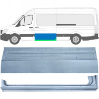 Stumdomų durų dalis + slenksčio dalis už Mercedes Sprinter 2006- / Kairė / Rinkinys 11960