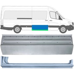 Stumdomų durų dalis + slenksčio dalis už Mercedes Sprinter 2006-2018 / Dešinė / Rinkinys 11959
