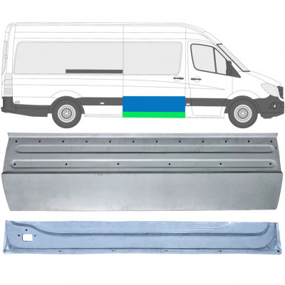 Stumdomų durų vidinė + išorinė dalis už Mercedes Sprinter 2006- / Dešinė / Rinkinys 11961