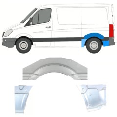 Galinė arka už Mercedes Sprinter 2006-2018 / Kairė / Rinkinys 11313