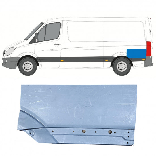 Galinė arka už Mercedes Sprinter 2006- / Kairė 11274