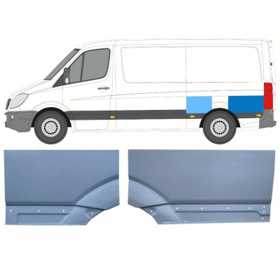 Galinė arka už Mercedes Sprinter 2006- / Kairė / Rinkinys 11276