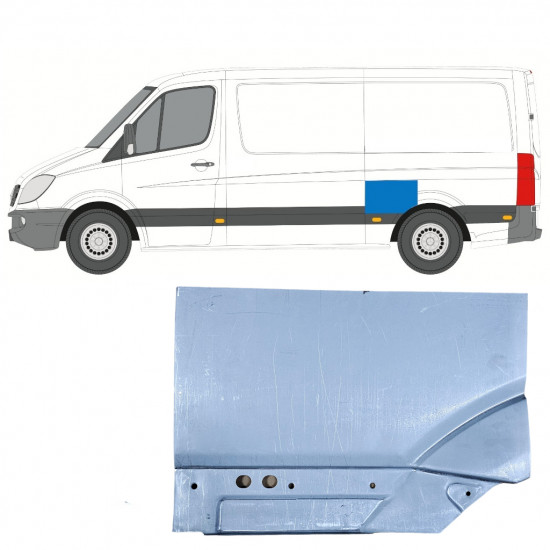 Galinė arka už Mercedes Sprinter 2006- / Kairė 11272