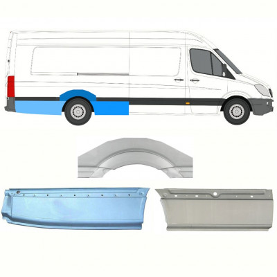 Galinė arka už Mercedes Sprinter 2006- / XLWB / Dešinė / Rinkinys 8719