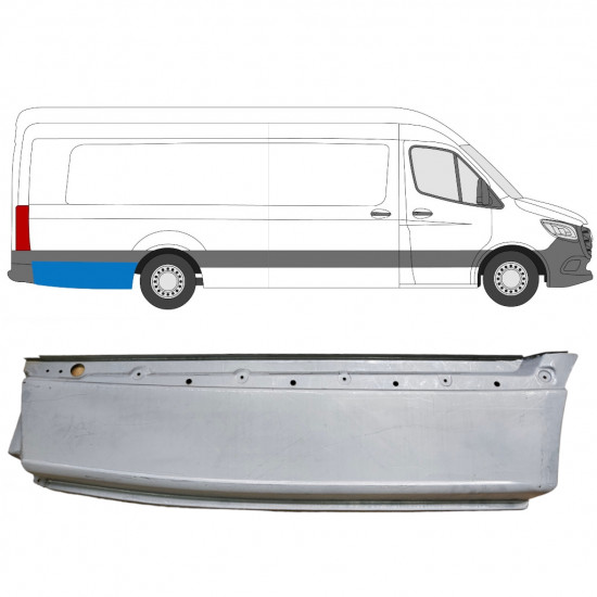 Galinė arka už Mercedes Sprinter 2018- / XLWB / Dešinė 8185
