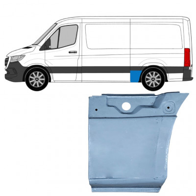Galinė arka už Mercedes Sprinter 2018- / SWB / MWB / Standartinis / Kairė 8190