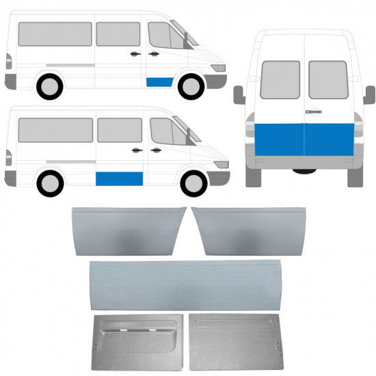 Durų išorinė dalis už Mercedes Sprinter 1995-2006  / Rinkinys 11320