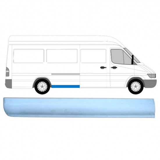 Galinės arkos priekinė apatinė dalis už Mercedes Sprinter 1995- / LWB / Dešinė 8138