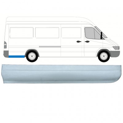 Galinės arkos apatinė dalis už Mercedes Sprinter 1995- / LWB / Dešinė 8140