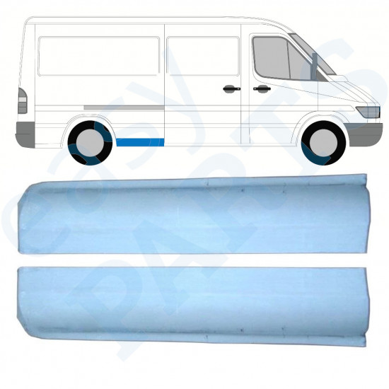 Galinės arkos priekinė dalis už Mercedes Sprinter 1995- / MWB / Kairė + Dešinė / Rinkinys 9861