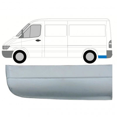 Galinės arkos apatinė dalis už Mercedes Sprinter 1995- / MWB / Kairė 8145