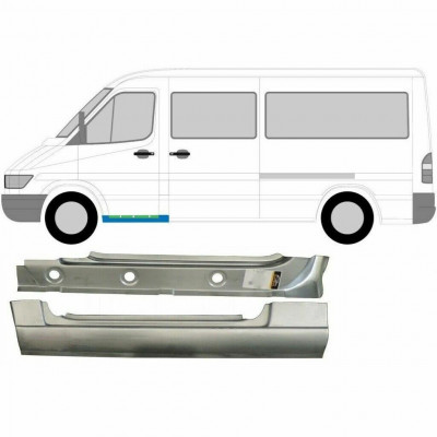 Slenkstis priekinis vidinė + išorinė dalis už Mercedes Sprinter 1995-2006 / Kairė / Rinkinys 9573