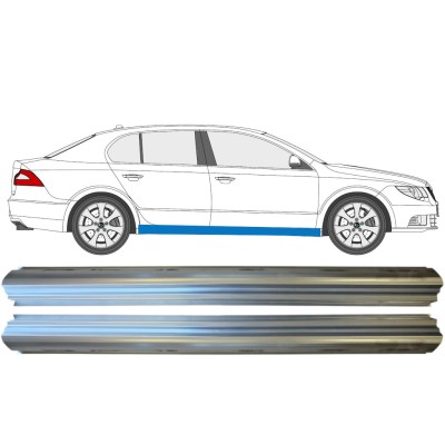 Slenkstis, apatinė už Skoda Superb 2008-2015 / Kairė + Dešinė / Rinkinys 14777