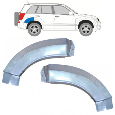 Galinės arkos galinė dalis už Suzuki Grand Vitara 2005-2012 / Kairė + Dešinė / Rinkinys 9888