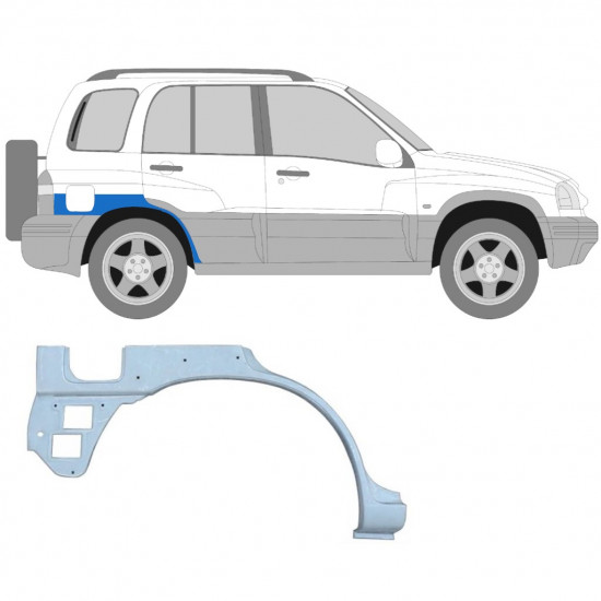 Galinė arka su skylėmis už Suzuki Grand Vitara 1997-2005 / Dešinė 5952