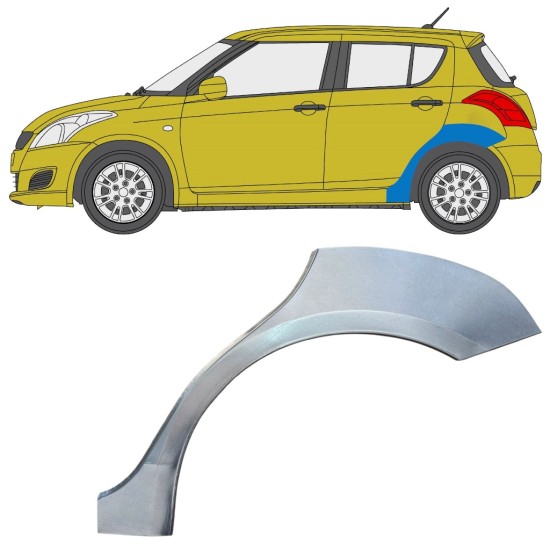 Galinė arka už Suzuki Swift 2010-2017 / Kairė 16365